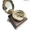 Compass - Antique Working Heavy Survey Brass Brunton Compass With Wooden Case - Husband Hubby Gift - Gift For Marine Man