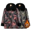 Autumn and Winter Cotton-padded Women's Velvet Thickened Coat Winter Old Lady Cotton-padded Jacket