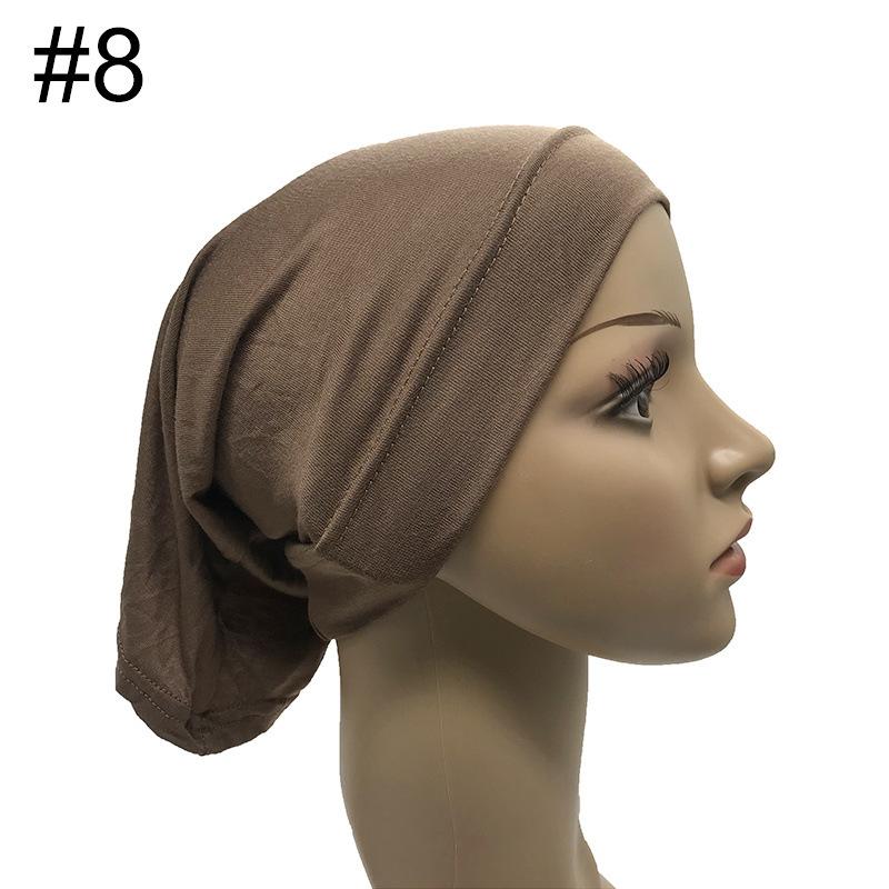 Women's Mercerized Cotton Modal Elastic Tube Hat & Scarf Cap