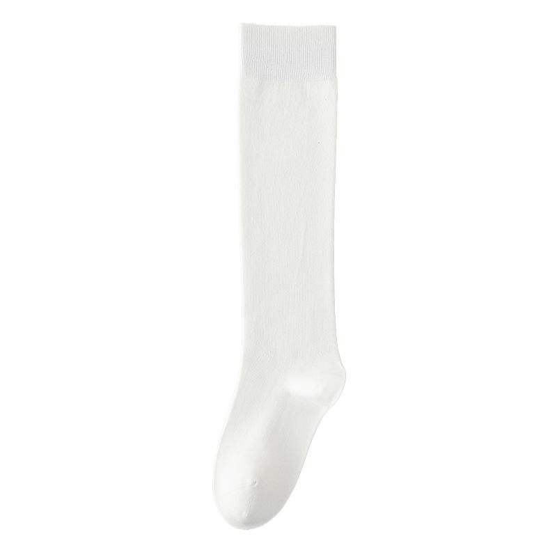 Женские осенние носки до бедра из чистого хлопка, не скатывающиеся, носки черного цвета с антизапахом и влагопоглощением, женские осенне-зимние носки до колена