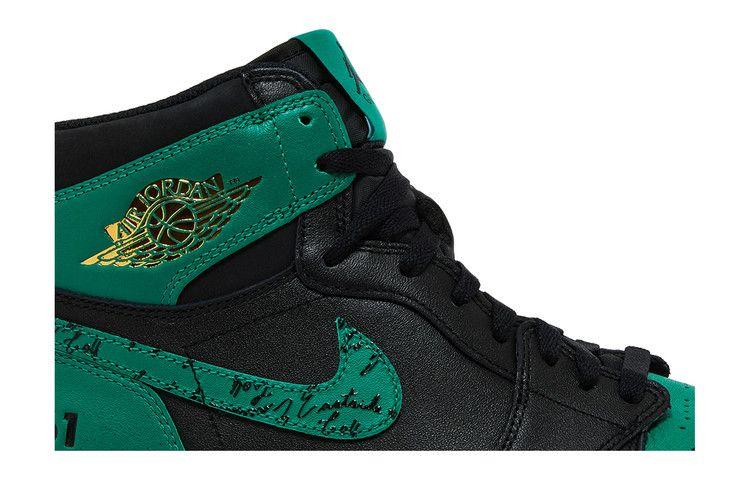 Men's Sneakers Nike Jordan 1 Retro High Golf Eastside Golf 1961 Black/Malachite-Metallic Gold-White