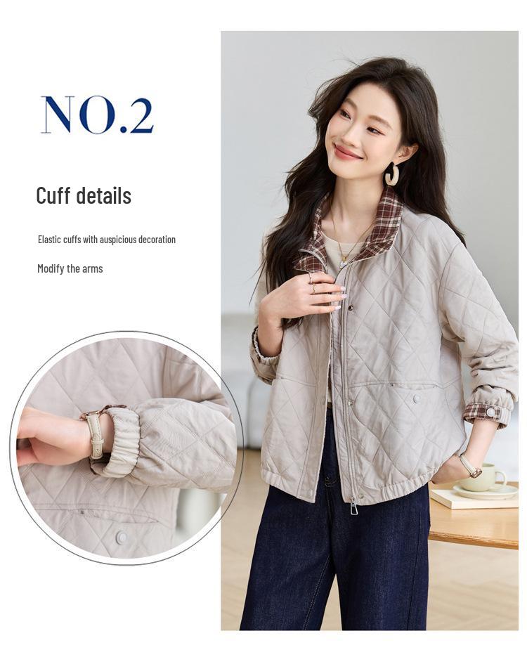 Трендовая клетчатая куртка пэчворк для миниатюрных женщин, стройнящая