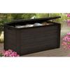 TOOD Resin Storage Trunk - 300 L - 120 X 46 X 58 Cm - Brown Wood Look