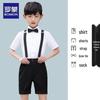 Летний костюм для выступлений и комплект с подтяжками для мальчиков