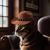 Pet Cowboy Hat Adjustable Dog Cosplay Cap Halloween Christmas Costume Accessory for Dogs Cats Dress Up Party Decoration