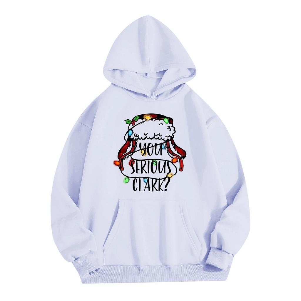 Женская однотонная толстовка с капюшоном и длинным рукавом с принтом