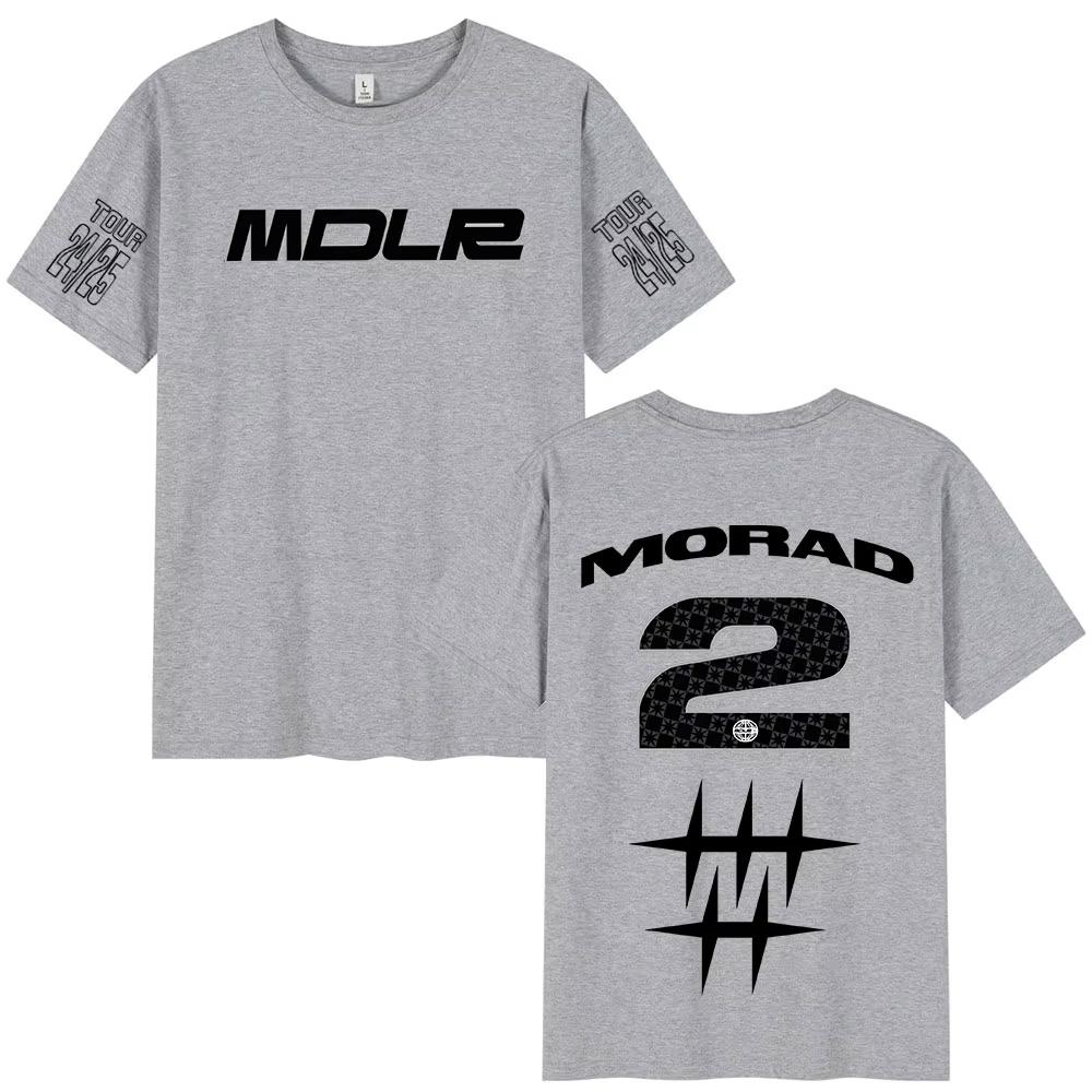 Rapper Morad MDLR T Shirts Men's Women Clothing Fashion Vintage T-shirt Cotton Casual Oversized Short Sleeve T-shirts Streetwear