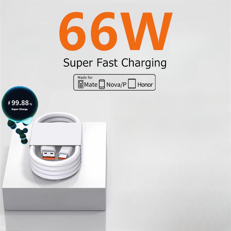 6A 66W сверхбыстрый зарядный кабель для Mate 40 50 60 P50 P60 Nova 9 10 Honor 90 100 Magic 5 Lite 6 Pro кабель для зарядки Type C