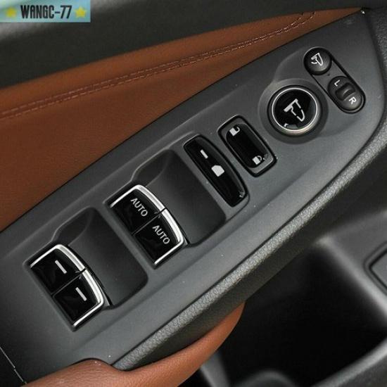 For Honda Accord 2018-20 Window Lift Switch Button Frame Trim Cover Black