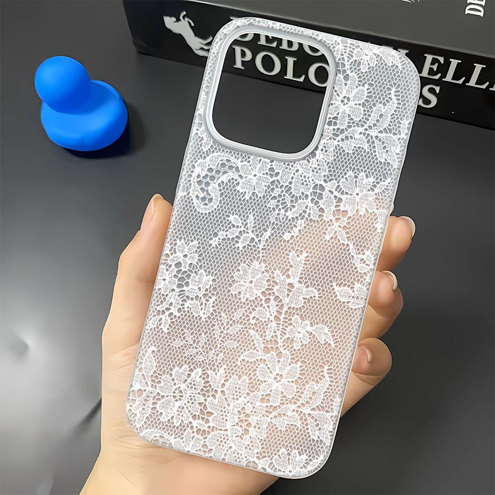 Оригинальный чехол для телефона с кружевным дизайном для IPhone 17 Air 16 15 Plus 15 14 13 12 11 15 Pro Max, противоударный чехол Fundas