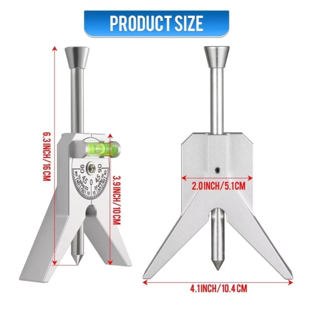 Безопасный центральный искатель труб Y-типа, точный циферблат местоположения, пузырьковый транспортир, инструменты для монтажа труб