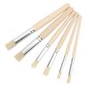 6 шт. деревянные трафаретные кисти, эргономичный набор трафаретных кистей, кисти из щетины для рисования акварелью