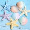 Shell Starfish Cake Decoration Resin Ocean Themed Cake Topper for Birthday Party Baby Shower Wedding Cake Decor