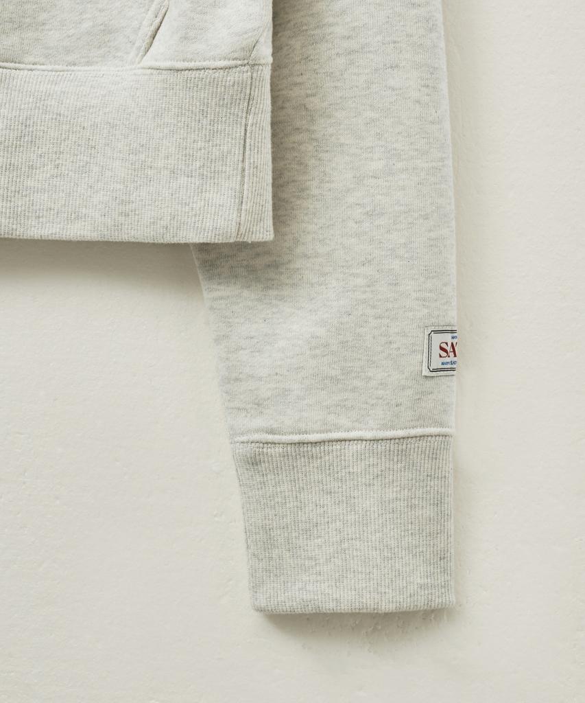 (W) Худи с коротким рукавом Apero Pocket Овсяный