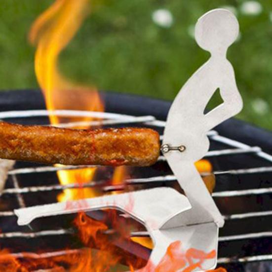 Подставка-решетка для жарки колбасок, подставка-держатель для хот-догов, забавная подставка для барбекю, антикоррозийная жаровня для хот-догов для кемпинга и вечеринок
