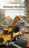 Douyin Alloy Children's Crane & Excavator: Inertial Sound & Light Mixer Truck Model