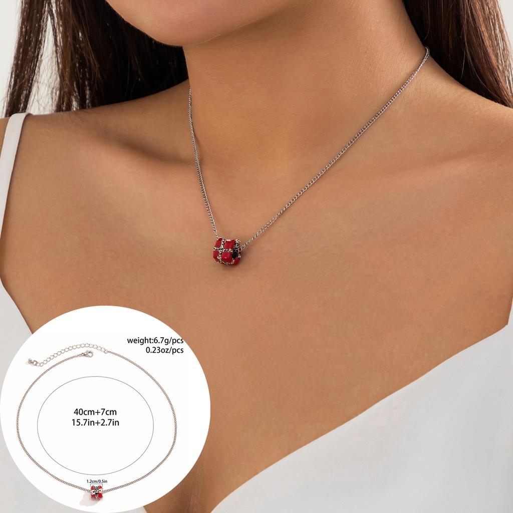 Аксессуары, простое ожерелье-звезда с имитацией жемчуга и эмалью, креативное разнообразное рождественское ожерелье со снеговиком и елкой для женщин