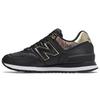 Nb 574 Classic Trend Fabric Synthetic Leather Low Top Marathon Running Shoes Women Sneaker Black Gold WL574SNC