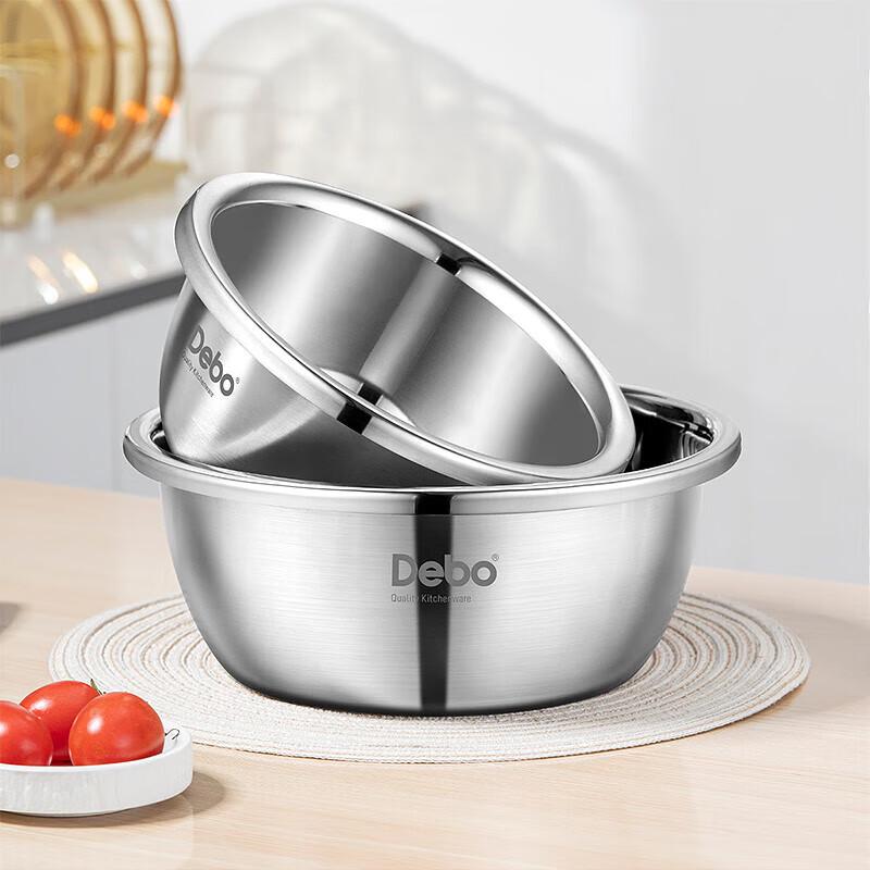 Debo Laurent Stainless Steel Mixing Bowl Set (2-Piece)