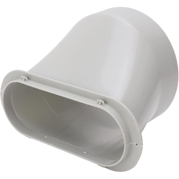 Адаптер выхлопного шланга кондиционера Hilitand, Диаметр 5,9 дюйма, Овальное вентиляционное отверстие, Эффективная экономия энергии, Зубчатые полосы, Царапины ABS