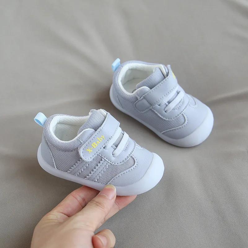 2024 Детская обувь Весна Комфортная Дышащая Мягкая подошва Обувь для ходьбы для малышей Милые Нескользящие Уличные Кроссовки Zapatos De Bebes