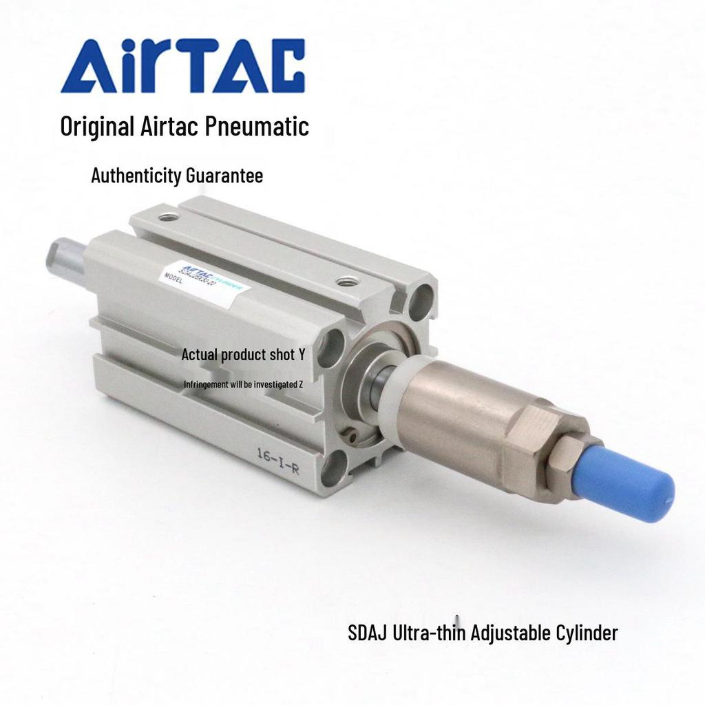 Ультратонкий регулируемый цилиндр AirTAC серии SDAJ (Размеры: 20x5 до 30x30)