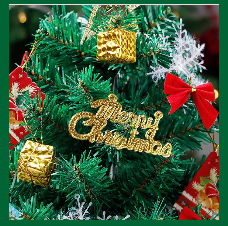60CM DIY Desktop Christmas Tree Set with Ornaments for Holiday Decor