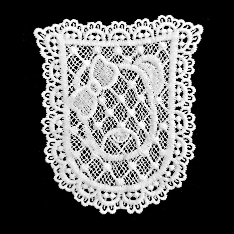 Embroidery Pocket Flower Milk Silk Mesh Embroidery Sheet Water-Soluble Lace Lace Accessories Diy White Flower Sheet