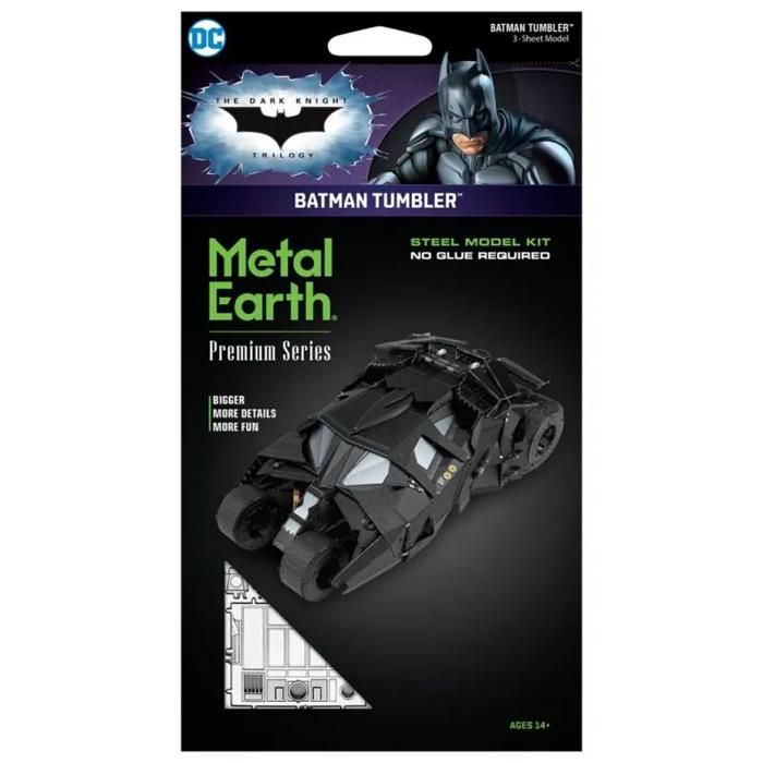 Puzzle 3D en métal - Metal Earth - Batman Tumbler™ - 3 feuilles - Difficile - Noir