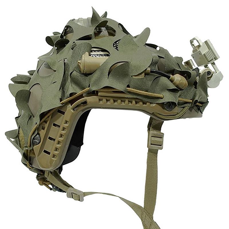 3D Маскировочная Сеть Чехол на Шлем для Airsoft Лазерная Резка Нейлоновый Шнурок Шлем Scrim Cs Военная Игра Пейнтбол Парашютист Охотничьи Аксессуары
