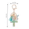Tassel Butterfly Keychain Resin Bag Hanging Funny Cross Pendant Keychain  Key Decor