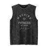 Men's Tank Top Motivational Gym Graphic T Shirts Summer Clothes Sleeveless Shirt Vintage Washed Vest Oversized