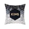 Geometric Sofa Pillow Cover Peach Skin Creative Home Office Cushion Cover Car Cushion