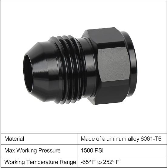 EVIL ENERGY 6AN внутренняя резьба на 8AN наружная резьба переходник-расширитель 2 шт.