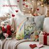 Rainbow & Heart Jar Pillow Cover for Cozy Decor Pattern Cushion Cover Suitable for Sofa Bedroom Car Pillow Cover