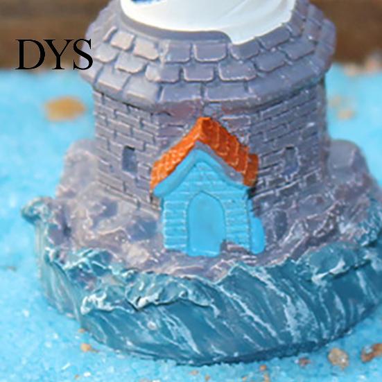 Скульптура маяка Реалистичная форма DIY Миниатюрная фигурка из смолы Микроландшафт Садовый декор