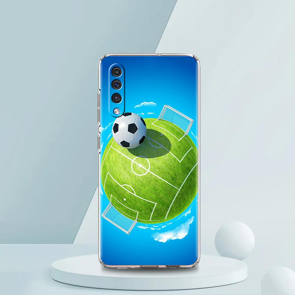 Прозрачный чехол для телефона для Samsung Galaxy A16 A14 A12 A22 A24 A42 A06 A20 A30 A40 Мягкая TPU крышка с рисунком Футбол Футбол Футбол