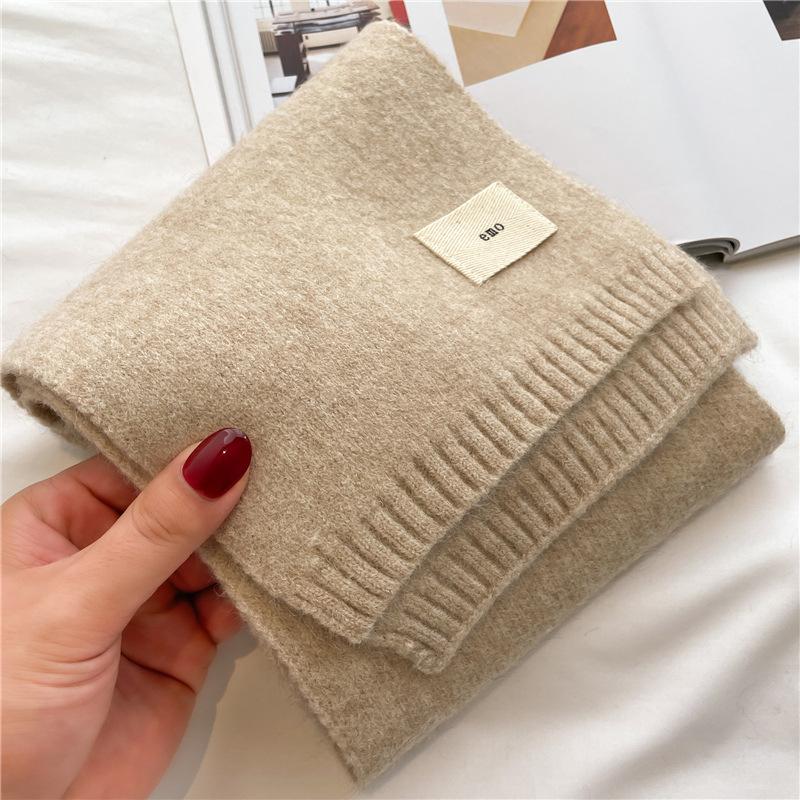 Knitted Scarf New Autumn Winter Warm Scarf Fashion Scarves Korean Version For Girl Boy Soft Neckerchief Cashmere Imitation