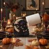 Funny Halloween Party Supplies Paper Towel Holder, Wooden Skeleton/Ghost/Cat/Pumpkin/Witch Stand, Rustic Kitchen Organizer Gothic Roll Storage