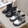 Winter Girls Sequins Boots Luxury Versatile Children Fashion Boots Black Silver Non-slip Kids Causal Ankle Cotton Boot Trend New