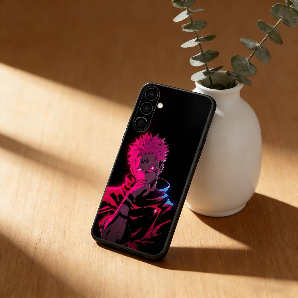 J-Jujutsu Anime KAISEN Phone Case For Samsung Galaxy A91,80,73,72 ,71,53,52,32 ,31,22,21s,20,Soft Black Case