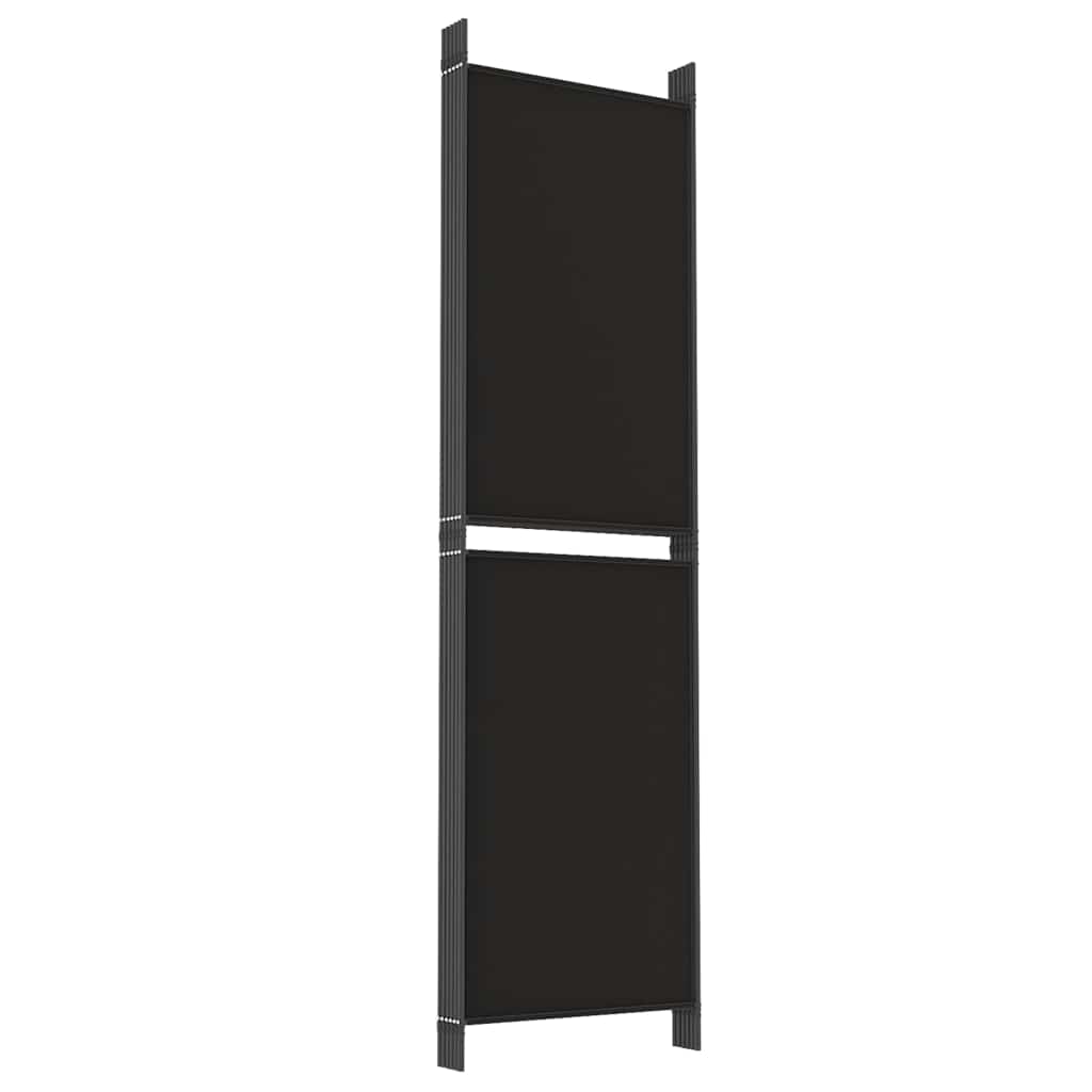 Vidaxl Parawan 6-Panelowy, Czarny, 300 X 180 Cm, Tkanina