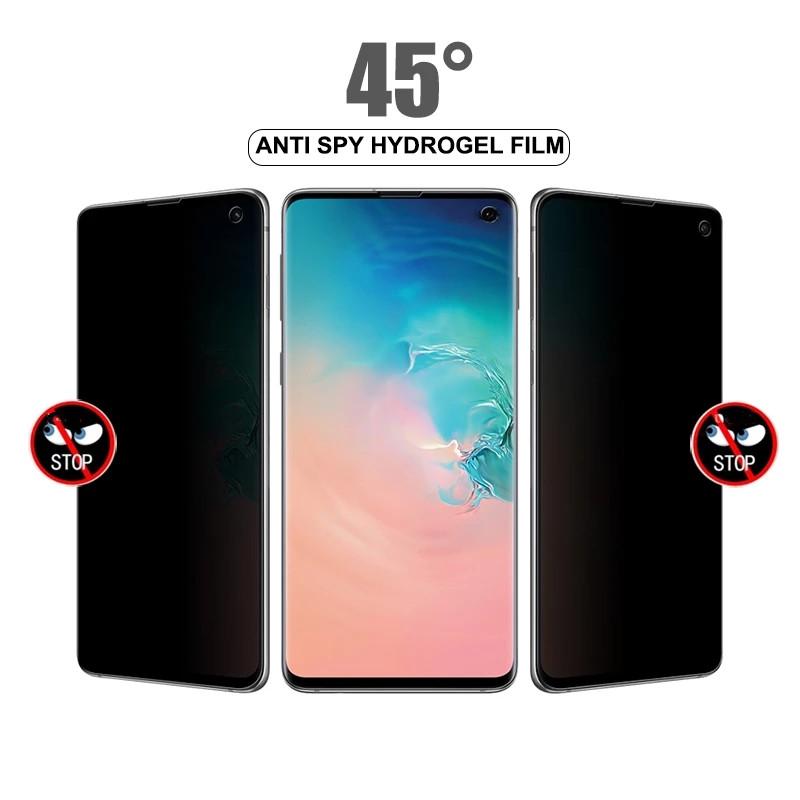 2Pc Anti Spy Hydrogel Film for Samsung S23 Ultra S21 S20 S22 Note 20 Ultra Note10 9 S10 Plus S20 Fe S9 S8 Plus Privacy Screen Protector