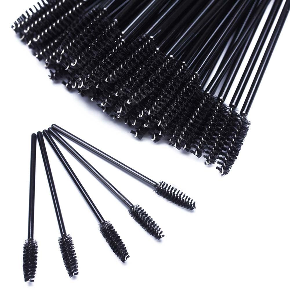Samcos Disposable Eyelash Eyebrow Screw for Eye Makeup and Eyelash Easy to Suitable for Brushes, 100pcs, Brush, Brush, Extensions, Carry, Beginners'