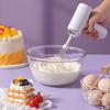 Electric Egg Beater Mixer 3-Speed Control Interchangeable Stirring Rods Cordless Handheld Milk Whisk Portable Kitchen Tool for Whisking Cream
