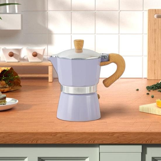 Кофеварка Moka Pot Espresso Maker 150 мл, легкая, простая в использовании, итальянская кофеварка для плиты