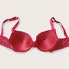 2Pcs Woman Lace Bra Red and Blue Bling Bling Rhinestone Straps Small Size Molded Cup Bras 34B 36B 38B 40B Underwear