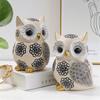 Owl Figurine, Garden Object, Feng Shui, Good Luck, Lucky Charm, Cute Owl Decor, Energetic Owl, Gift (Set of 1)