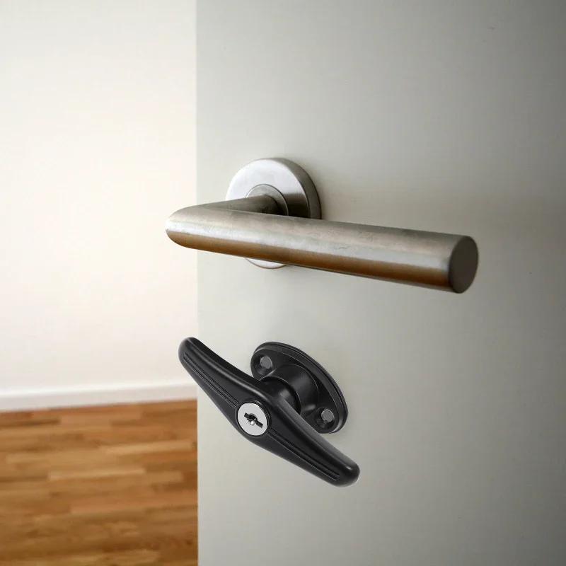 Kit Handle Barn Chassis Universal Door Lock T-Handle Garage with Shed Hardware Assembly