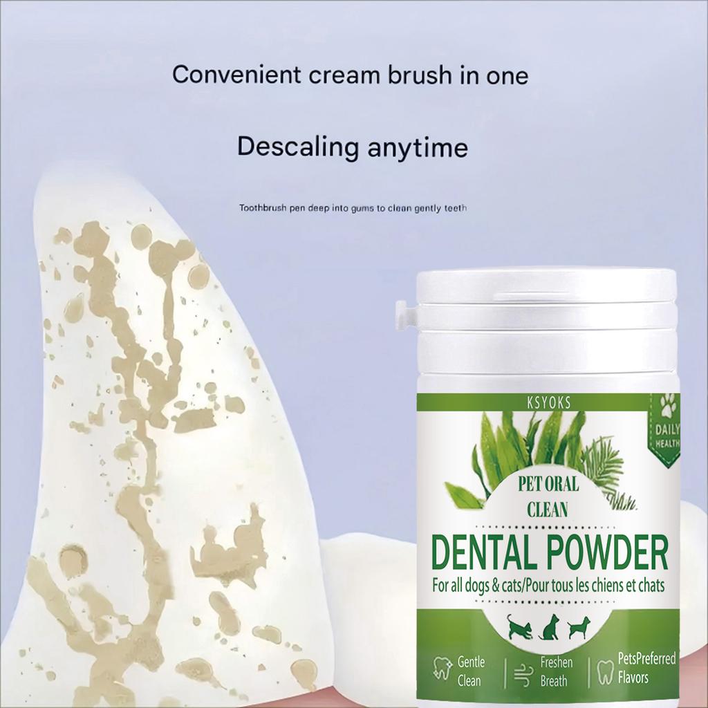 Pet Tooth Powder Can Deeply Clean the Gaps Between Pet Teeth, Remove Hidden Residues, and Keep Children's Breath Fresh and Gentle.